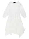 Bimba Y Lola Lace-trimmed Cotton Dress In White