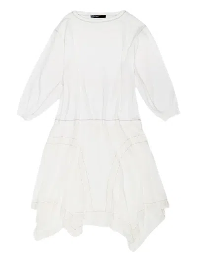 Bimba Y Lola Lace-trimmed Cotton Dress In White