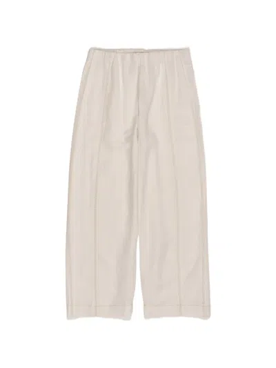 Bimba Y Lola Lace-trim Trousers In White