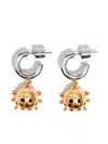 Bimba Y Lola Ladybug Hoop Earrings In Metallic
