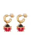 Bimba Y Lola Ladybug Hoop Earrings In Gold