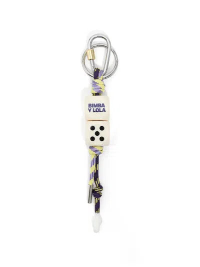 Bimba Y Lola Lanyard Logo-detail Keyring In Multi