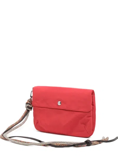 Bimba Y Lola Large Braided-strap Wallet In Red