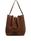 Bimba Y Lola Large Chihuahua Mesh-knit Tote Bag In Brown