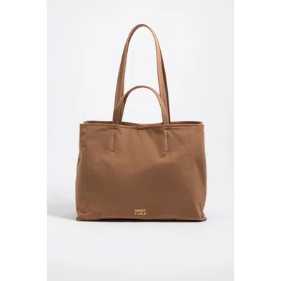 Bimba Y Lola Large Chihuahua Shopper Bag In Brown