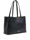 Bimba Y Lola Large Chihuahua Tote Bag In Black
