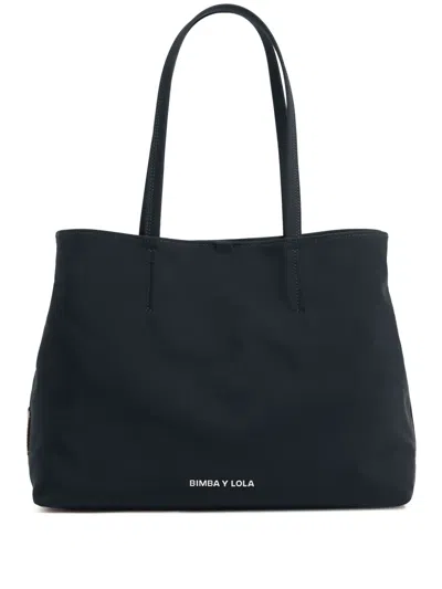 Bimba Y Lola Large Chihuahua Tote Bag In Blue