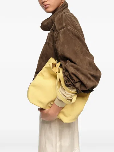 Bimba Y Lola Large Chihuahua Tote Bag In Yellow