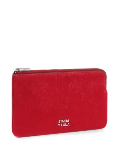 Bimba Y Lola Large Coin Purse By Lava In Red
