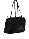 Bimba Y Lola Large Drawstring Tote Bag In Black