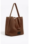 Bimba Y Lola Large Chihuahua Mesh-knit Tote Bag In Brown