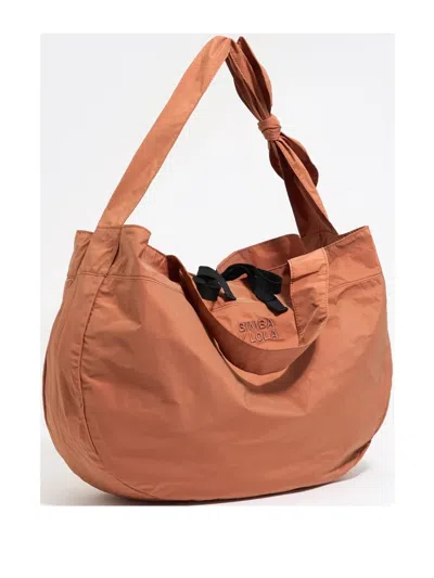 Bimba Y Lola Large Knot-strap Tote Bag In Orange