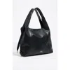 Bimba Y Lola Large Leather Paper Bag In Black