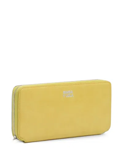 Bimba Y Lola Large Lemon Leather Wallet In Purple