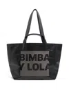 Bimba Y Lola Large Logo-print Tote Bag In Black