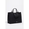 Bimba Y Lola Large Nylon Chihuahua Shopper Bag In Black