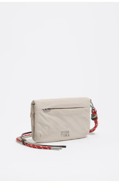 Bimba Y Lola Large Nylon Purse In Gray