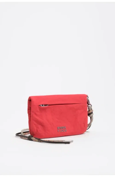 Bimba Y Lola Large Nylon Purse In Pink