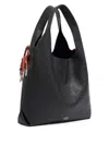 Bimba Y Lola Large Paper Tote Bag In Black