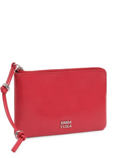 Bimba Y Lola Large Red Leather Purse