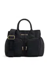 Bimba Y Lola Large Zip-pocket Tote Bag In Black