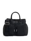 Bimba Y Lola Large Zip-pocket Tote Bag In Black