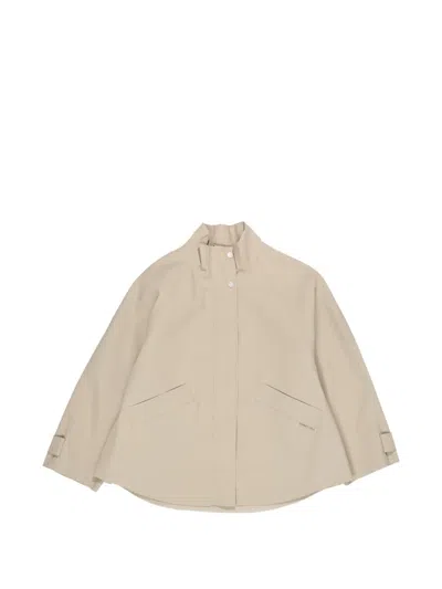 Bimba Y Lola Layered Jacket In Brown