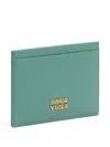 Bimba Y Lola Leather Card Holder In Green