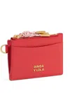 Bimba Y Lola Leather Cardholder In Red