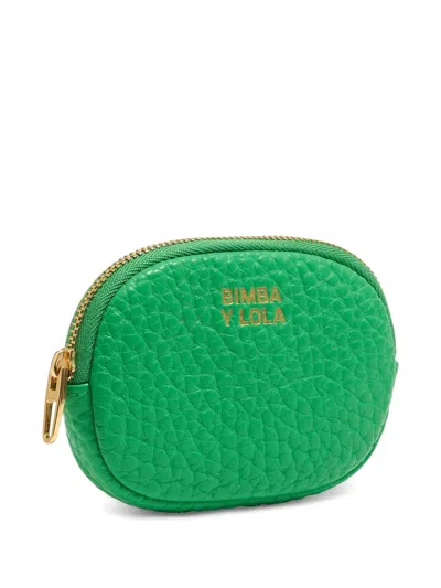 Bimba Y Lola Leather Coin Purse In Green