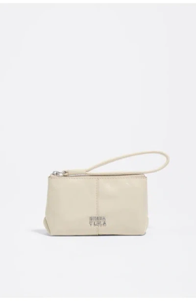 Bimba Y Lola Leather Coin Purse In Neutral