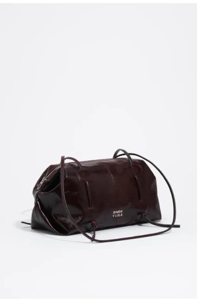 Bimba Y Lola Leather Lolita Shoulder Bag In Brown