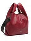 Bimba Y Lola Leather Shoulder Bag In Red