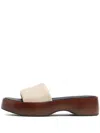 Bimba Y Lola Leather Slides