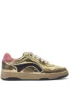 Bimba Y Lola Leather Sneakers In Gold