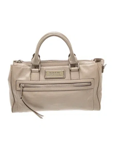 Pre-owned Bimba Y Lola Leather Top Handle Bag In Neutral