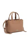 Bimba Y Lola Leather Tote Bag In Brown