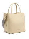 Bimba Y Lola Leather Tote Bag In Neutrals