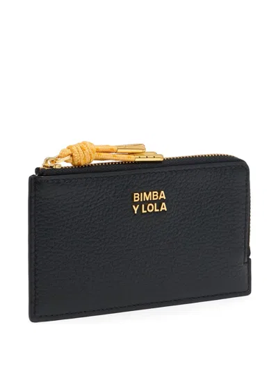 Bimba Y Lola Leather Wallet In Black
