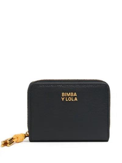 Bimba Y Lola Leather Wallet In Black