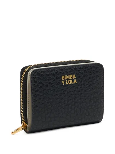Bimba Y Lola Leather Wallet In Black
