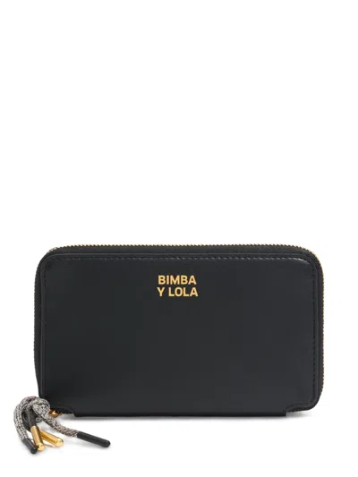 Bimba Y Lola Leather Wallet In Black