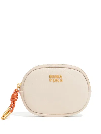 Bimba Y Lola Leather Wallet In Neutrals