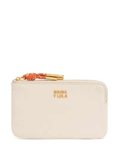Bimba Y Lola Leather Wallet In Neutrals