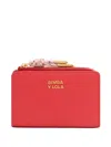 Bimba Y Lola Leather Wallet In Red