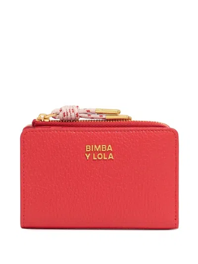 Bimba Y Lola Leather Wallet In Red
