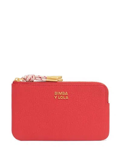 Bimba Y Lola Leather Wallet In Red