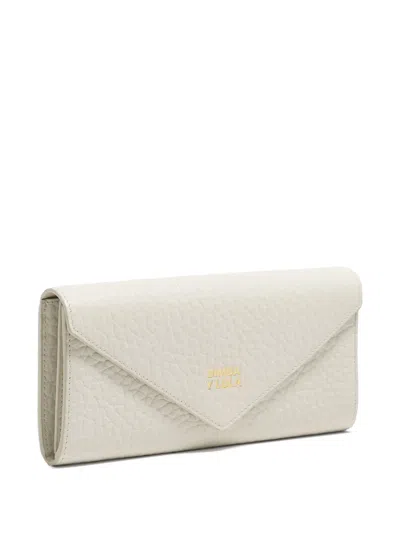 Bimba Y Lola Leather Wallet In White