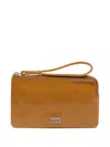 Bimba Y Lola Leather Zipped Wallet In Brown