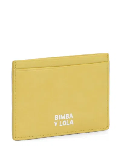 Bimba Y Lola Lemon Leather Card Holder In Purple